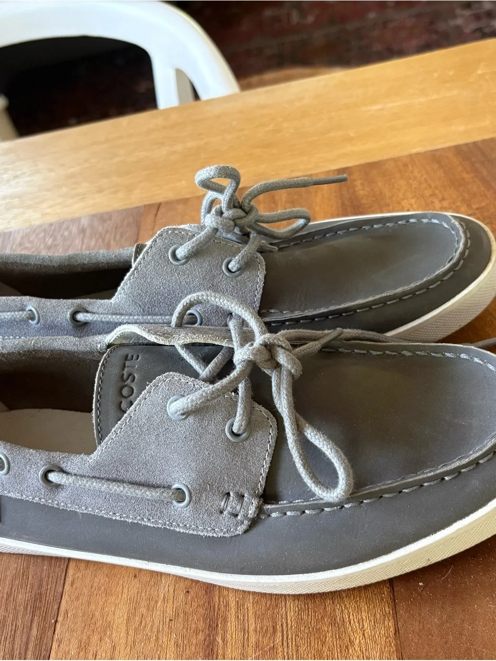 Lacoste keellson Men's Suede Boat Shoes in grey